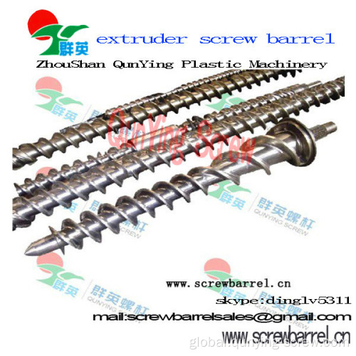 Screw Barrel For Rubber Machines Rubber Screw Barrel For Plastic Extruder Machine  Manufactory